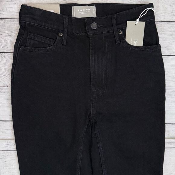 Everlane NWT Women's The Original Cheeky Jean with Stretch  Black Denim Size 24 - Picture 4 of 10